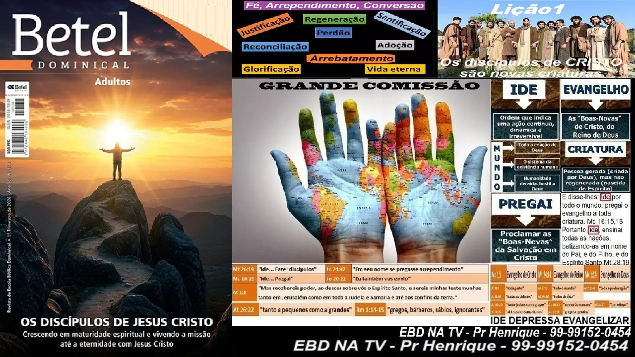 Slides Lição 1, Betel, Os discípulos de Cristo são novas criaturas, 1Tr26.pptx