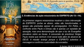 Slides Lição 1, CPAD, O chamado para os gentios, 3Tr26.pptx
