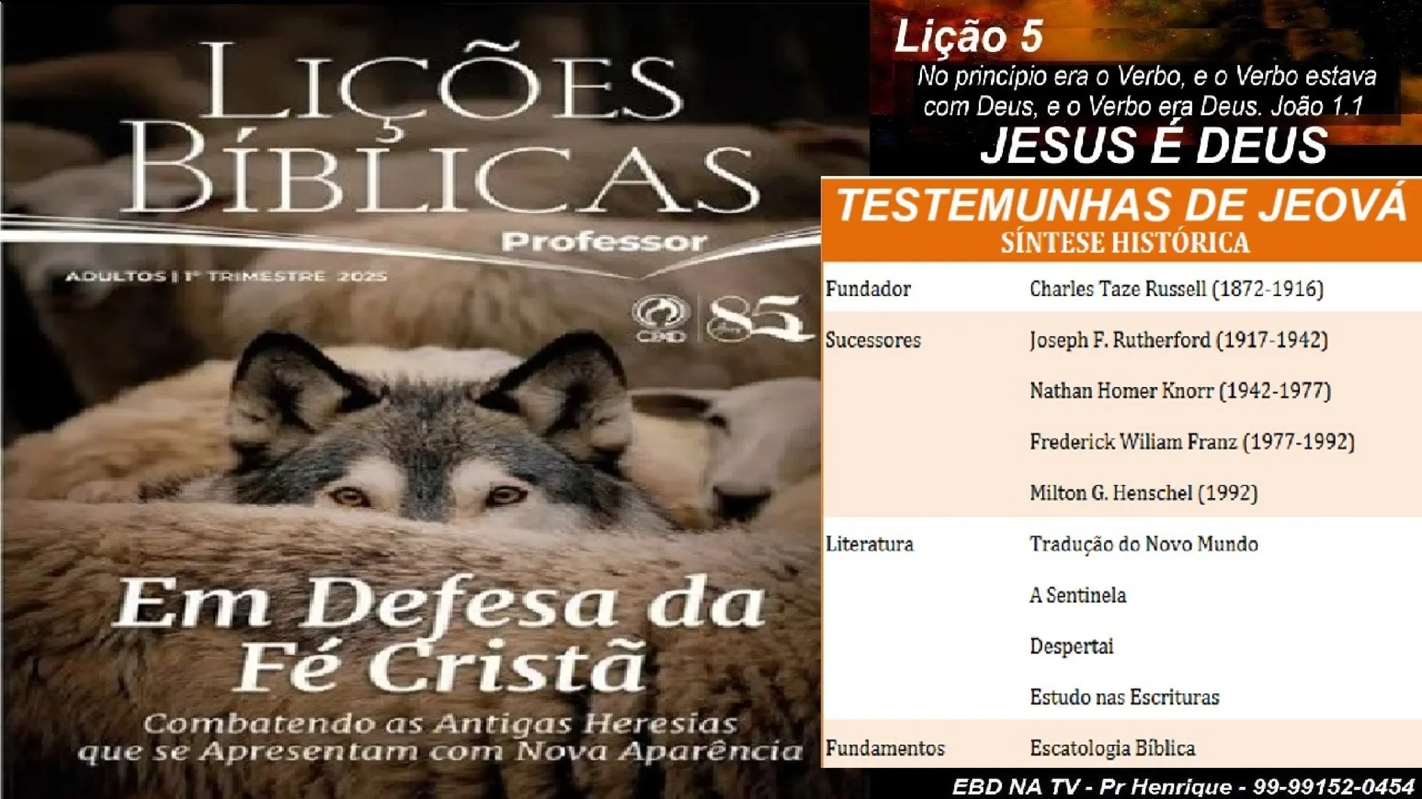 Slides Lição 5, CPAD, JESUS é DEUS, 1Tr2025.pptx