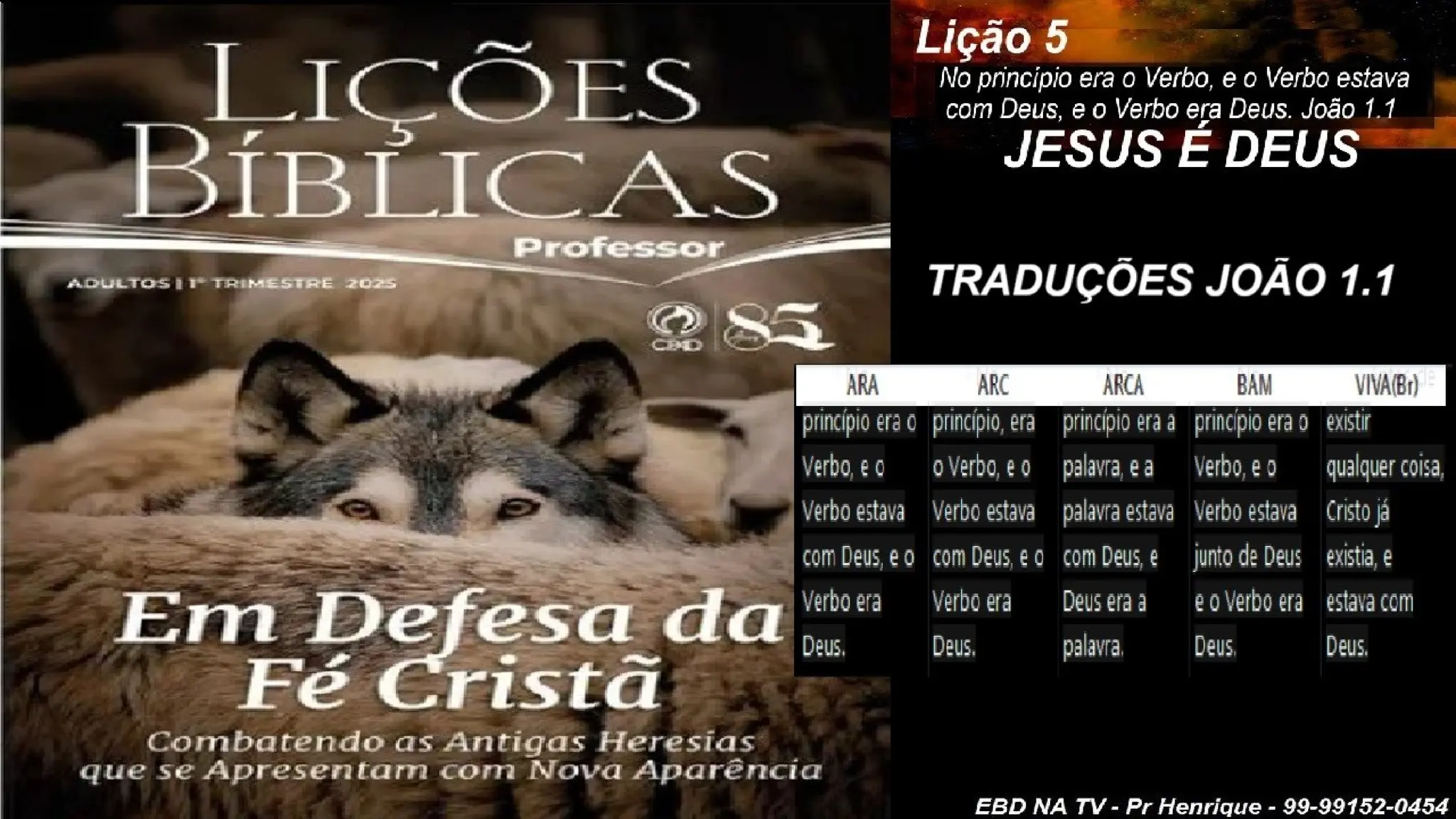 Slides Lição 5, CPAD, JESUS é DEUS, 1Tr2025.pptx