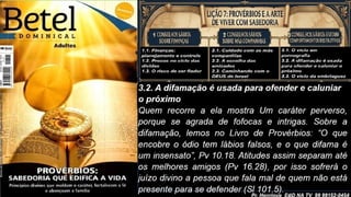 Slides Lição 7, Betel, Provérbios e a arte de viver com sabedoria, 3Tr26.pptx