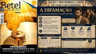 Slides Lição 7, Betel, Provérbios e a arte de viver com sabedoria, 3Tr26.pptx