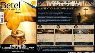 Slides Lição 7, Betel, Provérbios e a arte de viver com sabedoria, 3Tr26.pptx