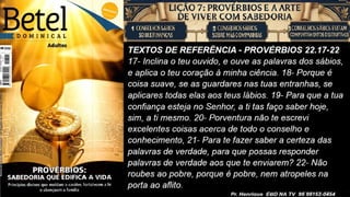 Slides Lição 7, Betel, Provérbios e a arte de viver com sabedoria, 3Tr26.pptx
