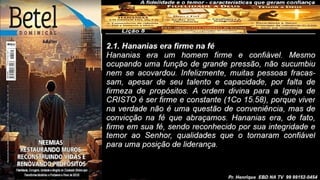 Slides Lição 8, Betel, A fidelidade e o temor, características que geram confiança, 2Tr26.pptx