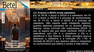 Slides Lição 8, Betel, A fidelidade e o temor, características que geram confiança, 2Tr26.pptx