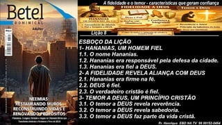 Slides Lição 8, Betel, A fidelidade e o temor, características que geram confiança, 2Tr26.pptx