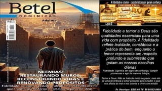 Slides Lição 8, Betel, A fidelidade e o temor, características que geram confiança, 2Tr26.pptx