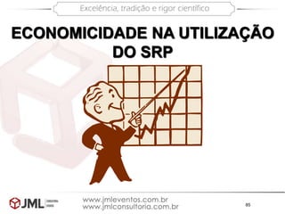 85
ECONOMICIDADE NA UTILIZAÇÃO
DO SRP
 