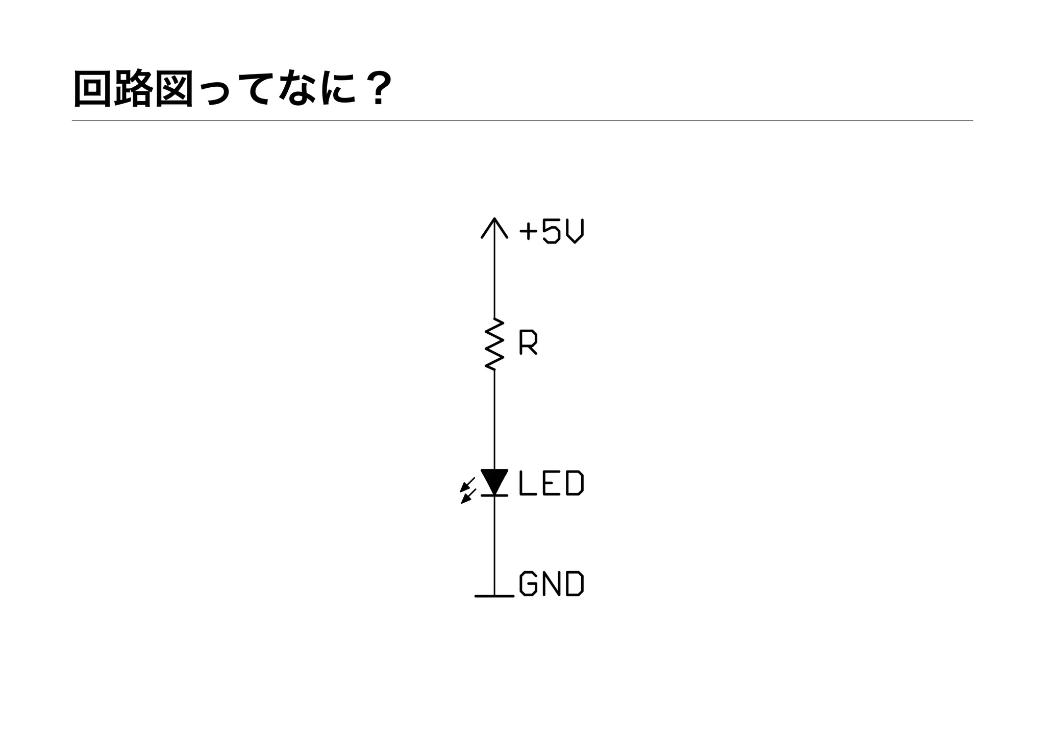 回路図ってなに？
 