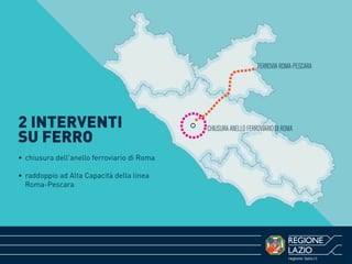 Il nuovo volto del Lazio: infrastrutture, cantieri e opere Slide 3