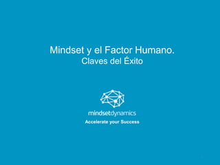 1
Accelerate your Success
Mindset y el Factor Humano.
Claves del Éxito
 