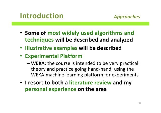 machine learning literature review