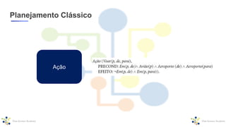 Planejamento Clássico
Ação
 