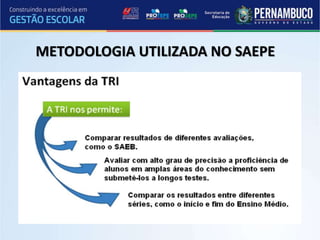 METODOLOGIA UTILIZADA NO SAEPE
 