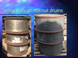 Heavy duty or normal drums
7
 