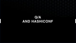 Q/A
AND HASHICONF
 