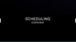 SCHEDULING
OVERVIEW
 