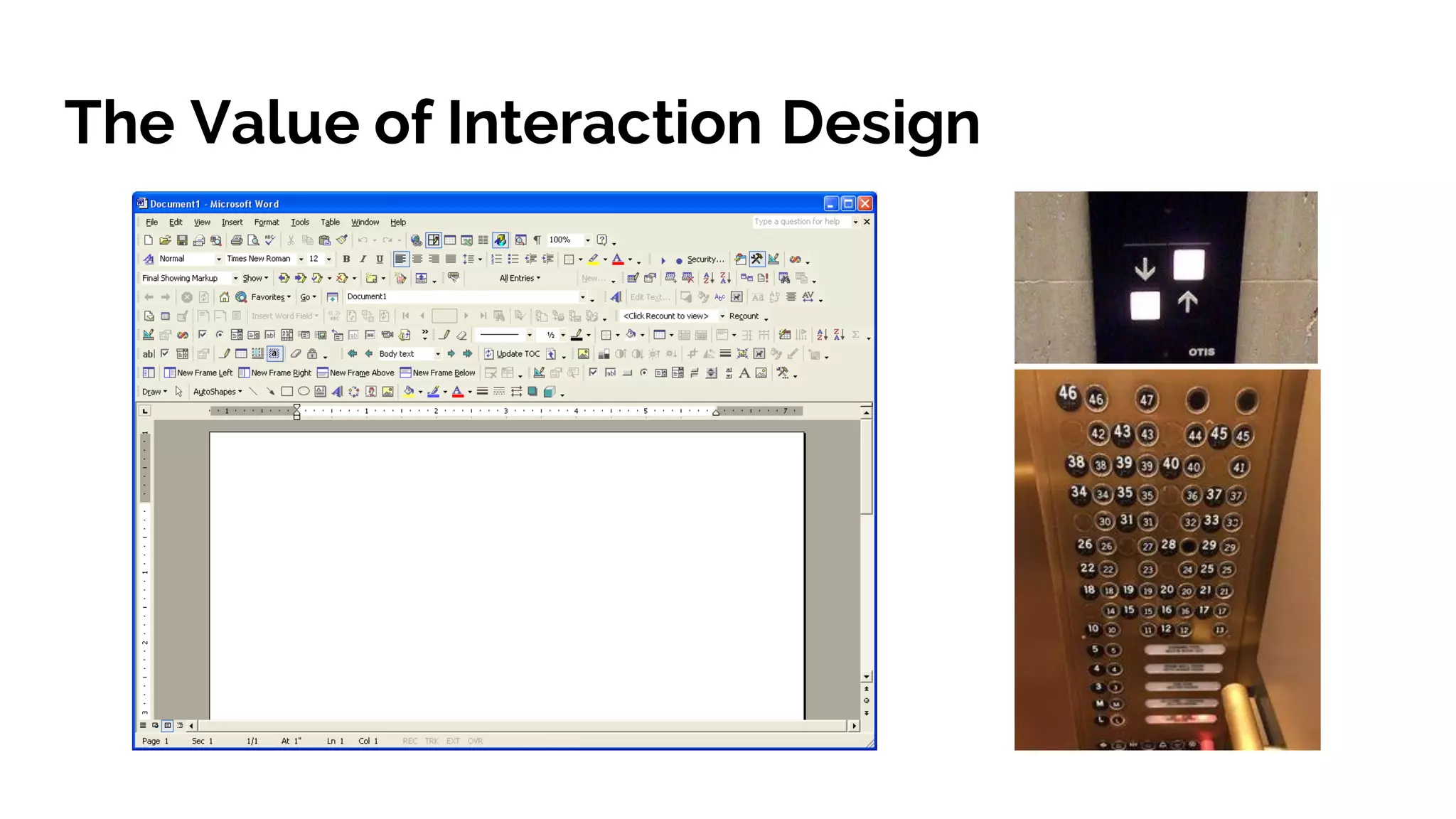 The Value of Interaction Design
 