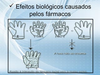  Efeitos biológicos causados
       pelos fármacos
 