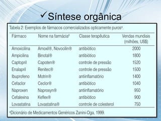 Síntese orgânica
 