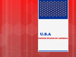 U.S.A
UNITED STATES OF AMERICA

 