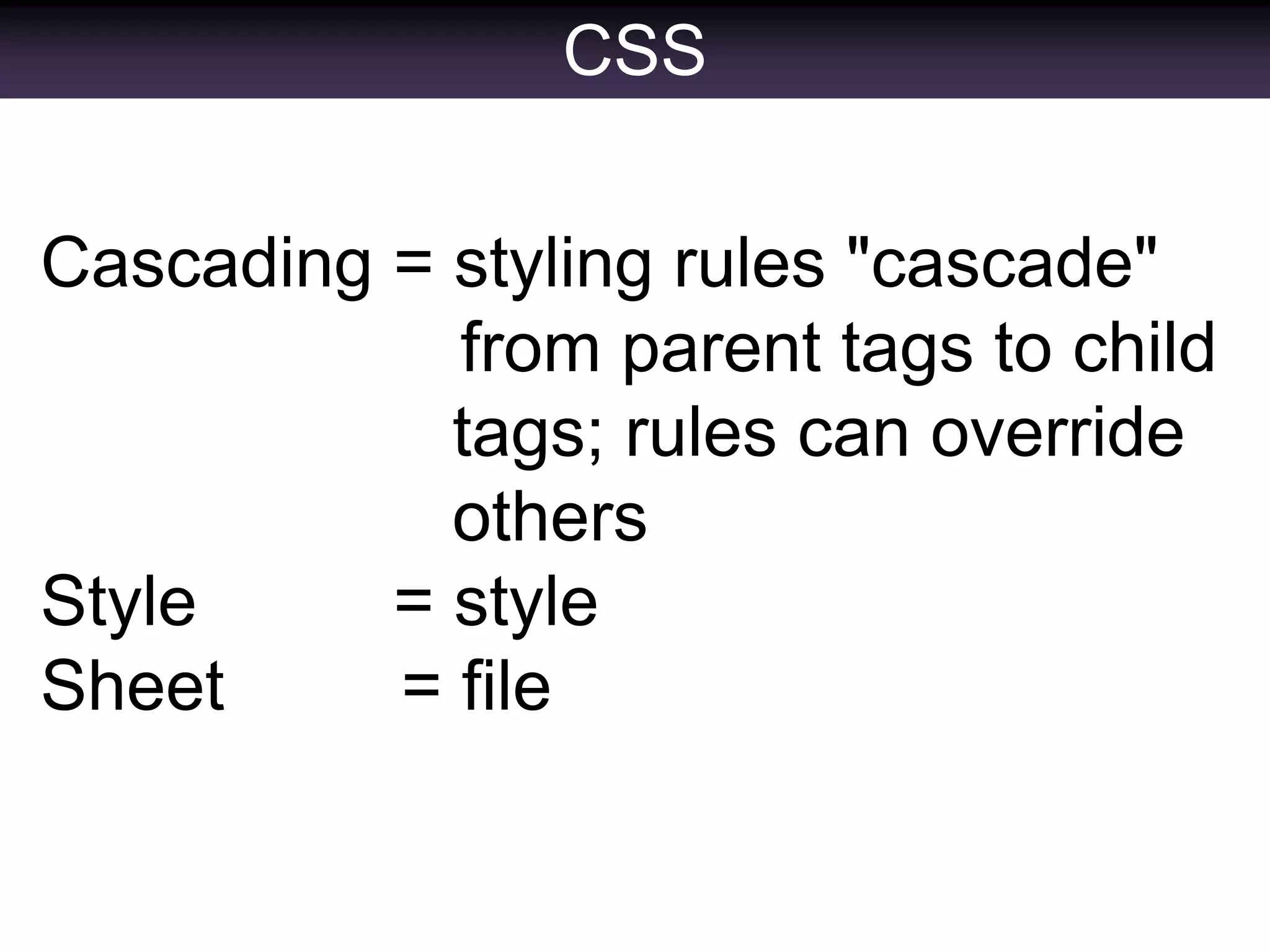 Fundamental HTML and CSS | PPT