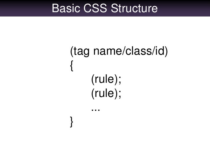 Fundamental HTML and CSS