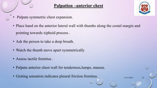 Friction Fremitus Assessment of respiratory system ptx | PPTX