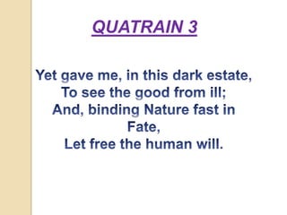 QUATRAIN 3
 