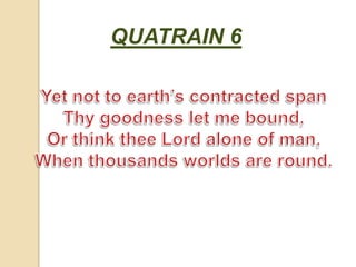 QUATRAIN 6
 