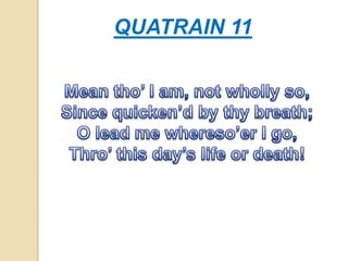 QUATRAIN 11
 