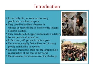 Slides on poverty as a challenge | PPTX