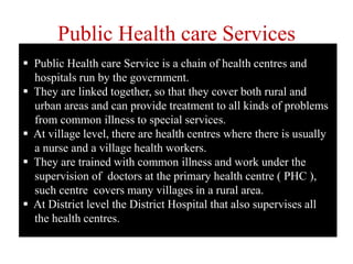 Slides on role of the govt in health | PPTX