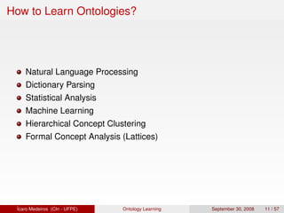 Ontology Learning