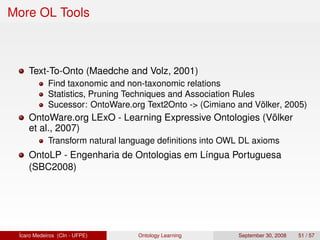 Ontology Learning
