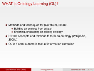 Ontology Learning