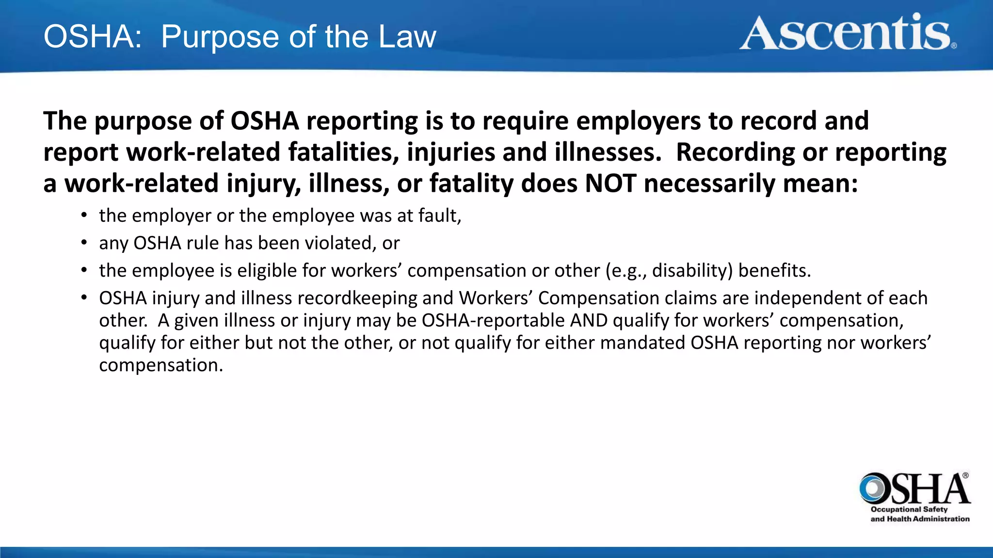 HR Webianr: OSHA Reporting and Employee Record-Keeping | PPTX