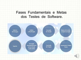 7
Fases Fundamentais e Metas
dos Testes de Software.
 
