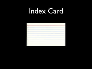 Index Card

 