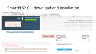 SmartPLS2.0 – download and installation
13
 