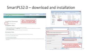SmartPLS2.0 – download and installation
15
 