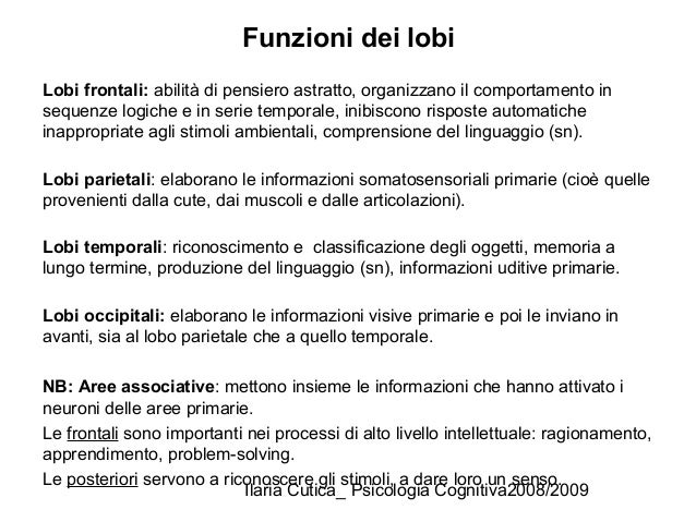 Slides Prima Parte Corso Psic Cogn