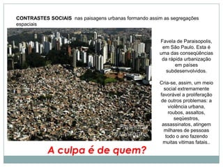DESEMPREGOOs imigrantes vindo das áreas rurais não encontram emprego na cidade.A culpa é de quem?