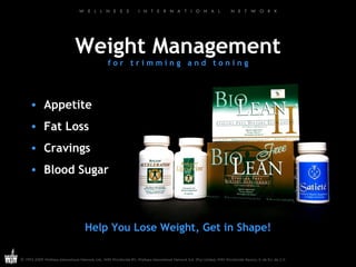 Weight Management f o r  t r i m m i n g  a n d  t o n i n g Appetite Fat Loss Cravings Blood Sugar Help You Lose Weight, Get in Shape! 
