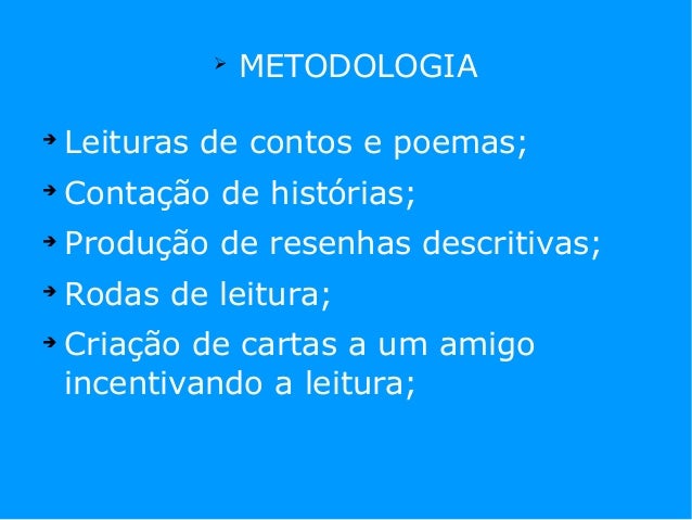 Slides projeto comunitário