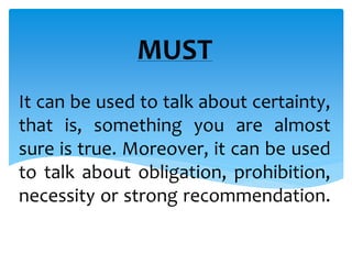 Modal Verbs | PPTX