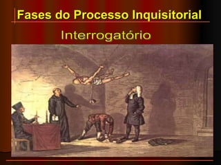 Fases do Processo Inquisitorial Interrogatório 