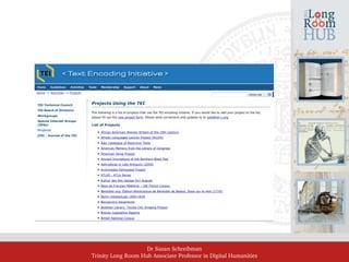 Dr Susan Schreibman
Trinity Long Room Hub Associate Professor in Digital Humanities
 