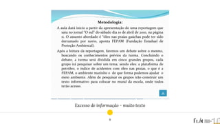 Excesso de informação - muito texto
8
 